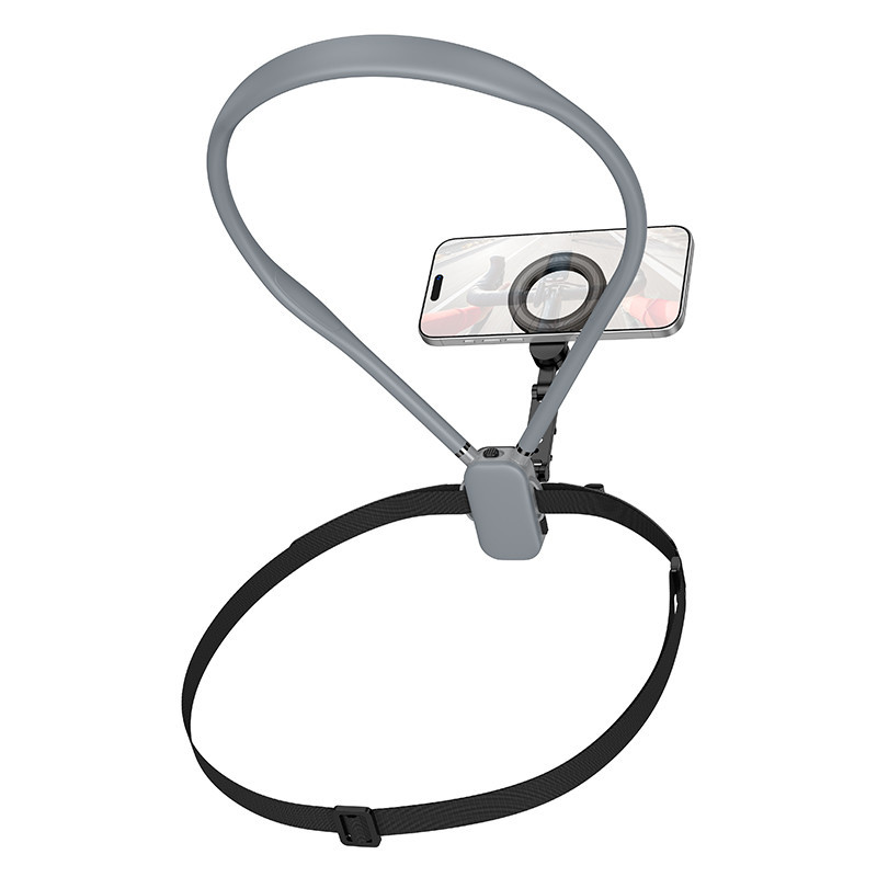 Кріплення для телефона на шию HOCO K31 Campo magnetic neck-hanging holder Black Gray Одеса - фото 5