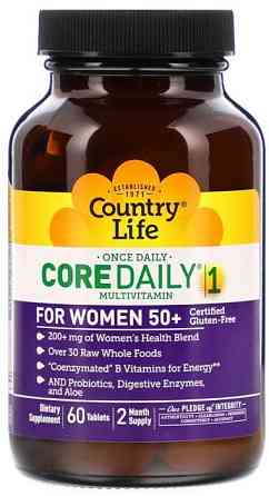 Вітаміни для жінок 50+ Country LifeCore Daily-1 Multivitamins 60 таб Київ