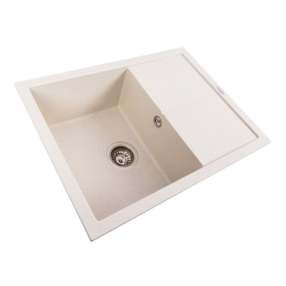 VALESO Гранітна мийка VALESO CRIPTA 6550 матова Біла в крапку Коломия - фото 11