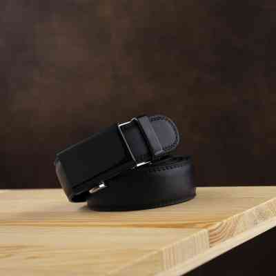 Ремень Vintage Мужской тонкий Черный (20312) Винница