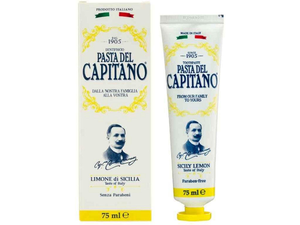 Зубная паста 75мл Сицилийский лимон 1905 ТМ Pasta del Capitano Киев - изображение 1