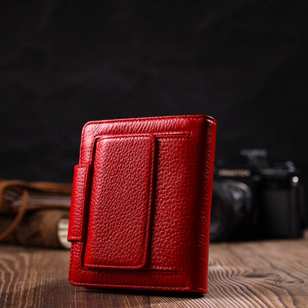 Оригинальный женский кошелек из натуральной кожи Tony Bellucci 22017 Красный Киев - изображение 2