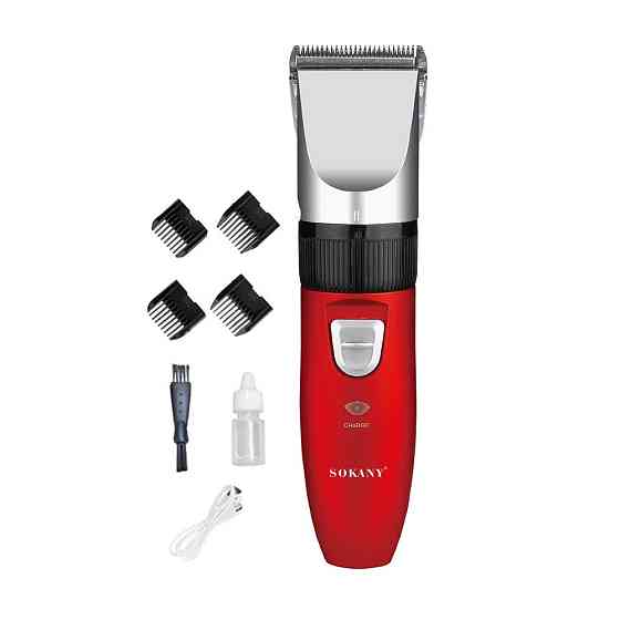 Машинка для стрижки волосся Sokany 4 насадки на акумуляторі SK-749 Коломыя