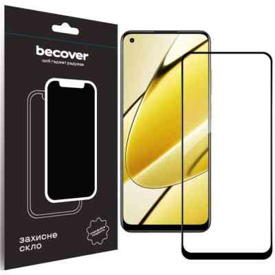 Стекло защитное BeCover Realme 11 4G Black (710510) Винница