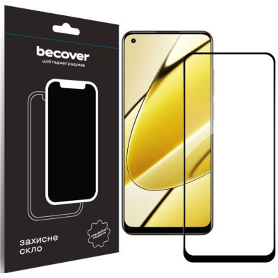 Стекло защитное BeCover Realme 11 4G Black (710510) Винница - изображение 1
