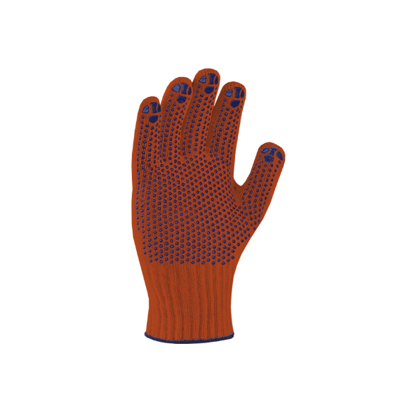 Рукавички 4416 трикотаж з малюнком ПВХ клас 10 помаранчевий Котон Лайн ДКГ Житомир - изображение 1