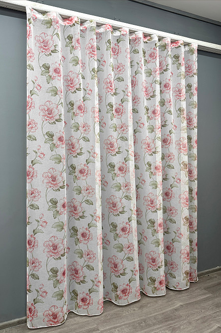 Тюль VR-Textil 1867т Flora Батист Разноцветный  300х270 см (42-0821) Киев - изображение 3
