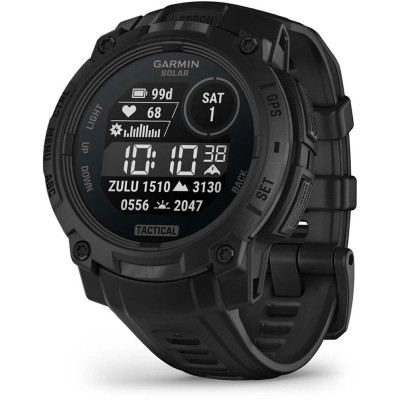 Смарт-часы Garmin Instinct 3, Tactical, Solar, 45mm, Black, GPS смарт-годинник (010-02934-50) Винница - изображение 1
