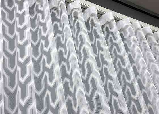 Тюль жаккард цвет белый 1992т Киев