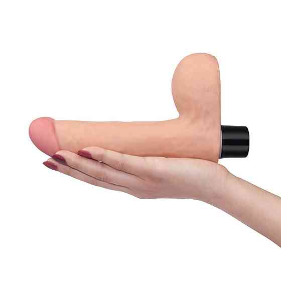 Реалістичний вібратор - Real Softee Vibrator With Balls 8" Sex Aura Київ