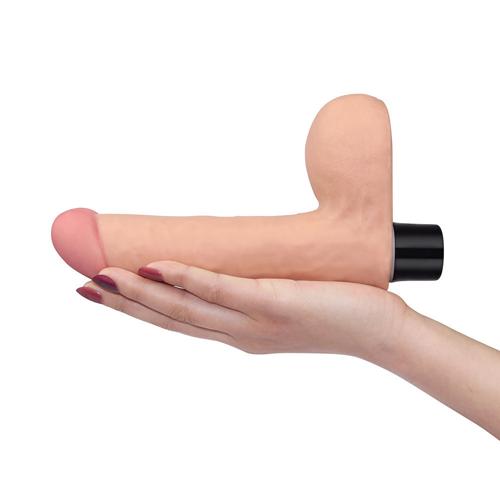 Реалістичний вібратор - Real Softee Vibrator With Balls 8" Sex Aura Київ - фото 5