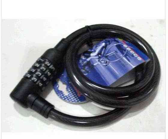 Замок на колесо (трос 1000*12mm) (с кодом) (черный) (535) Мукачево