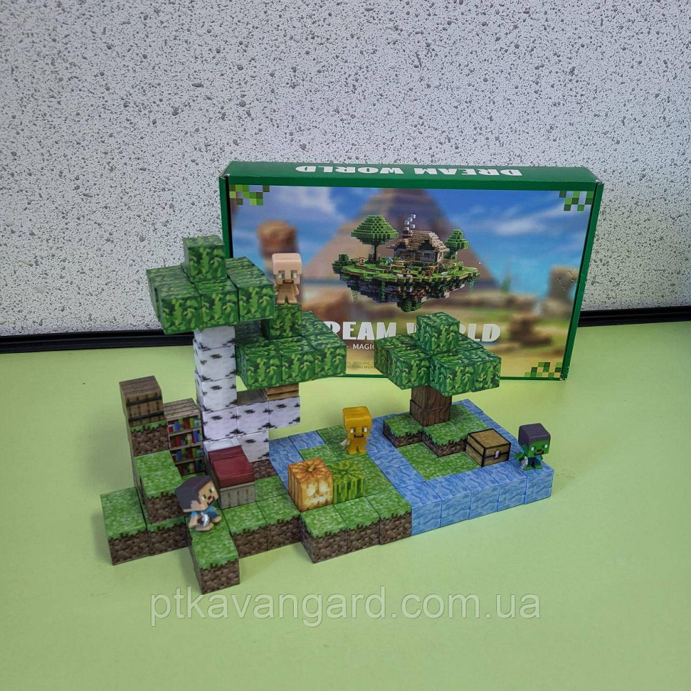 Конструктор магнітний Майнкрафт 111 магнітних блоков Dream World LZCK 069 Хмельницький - фото 5