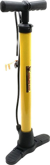 Насос пластиковий ручний 59 см із голкою для накачування м'ячів Жовтий (C 44607) Чернігів - фото 1