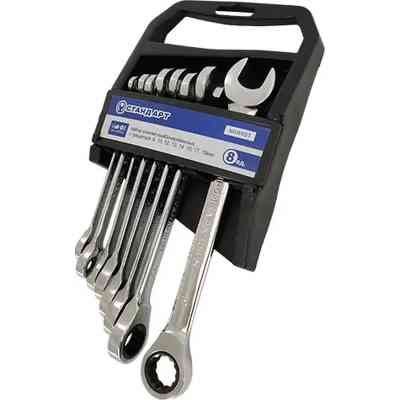 Ключ Стандарт трещоточный комбинированный 8-19мм 8шт. (NGW8ST) Винница