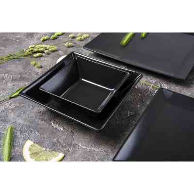 Тарелка Ipec Tokyo 21х21 см Десертна Чорнна (30901044) Винница