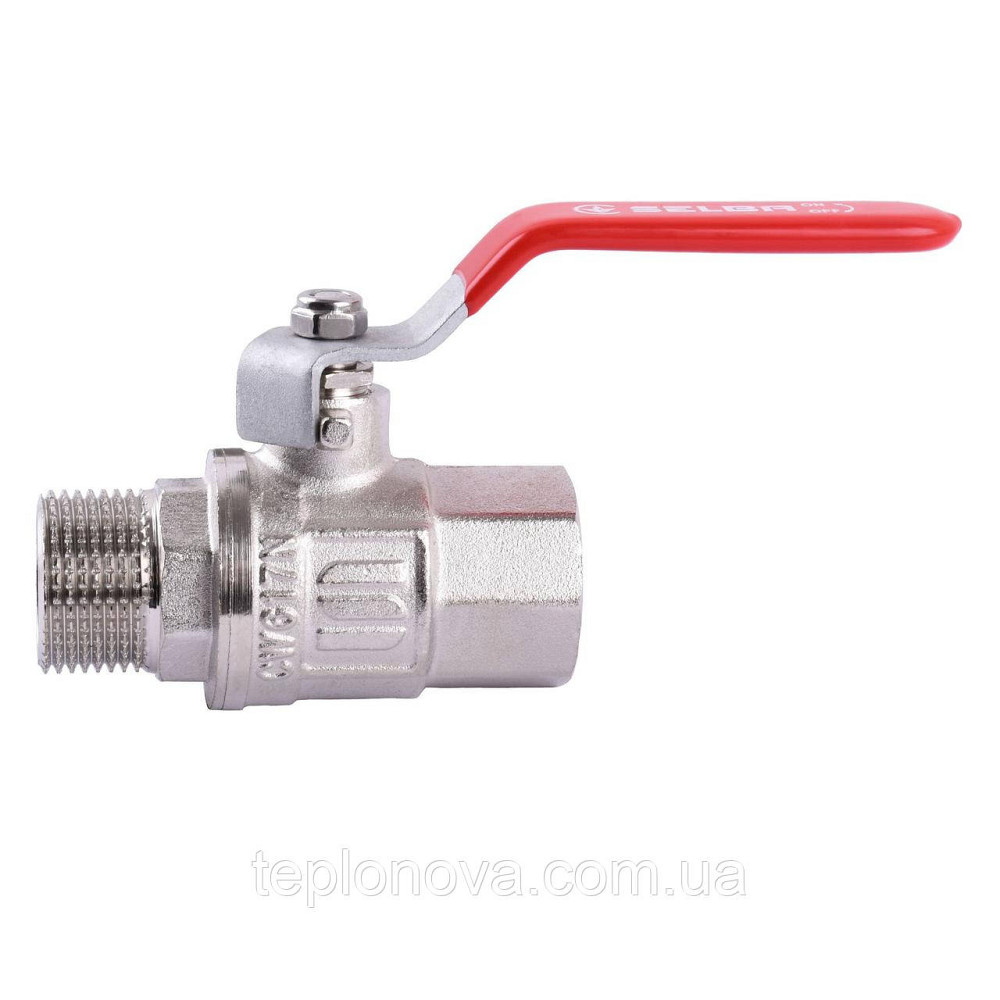 Кран кульовий прямий SELBA 3/4" НВ КР SL1505 Чернівці - фото 1