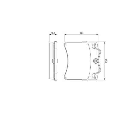 Тормозные колодки Bosch 0 986 460 954 Винница