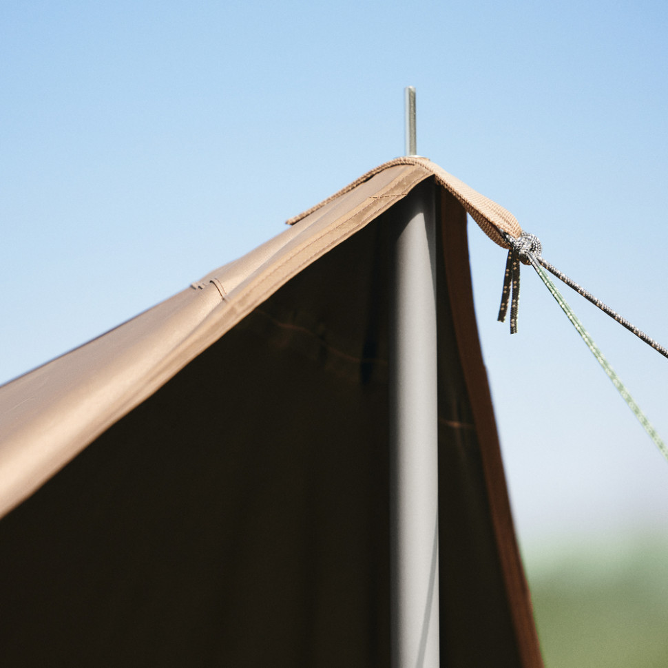 Тент-навес Naturehike CNK2350WS015 Cloud Skies Tarp Lite, 550x465 см, коричневый Киев - изображение 6