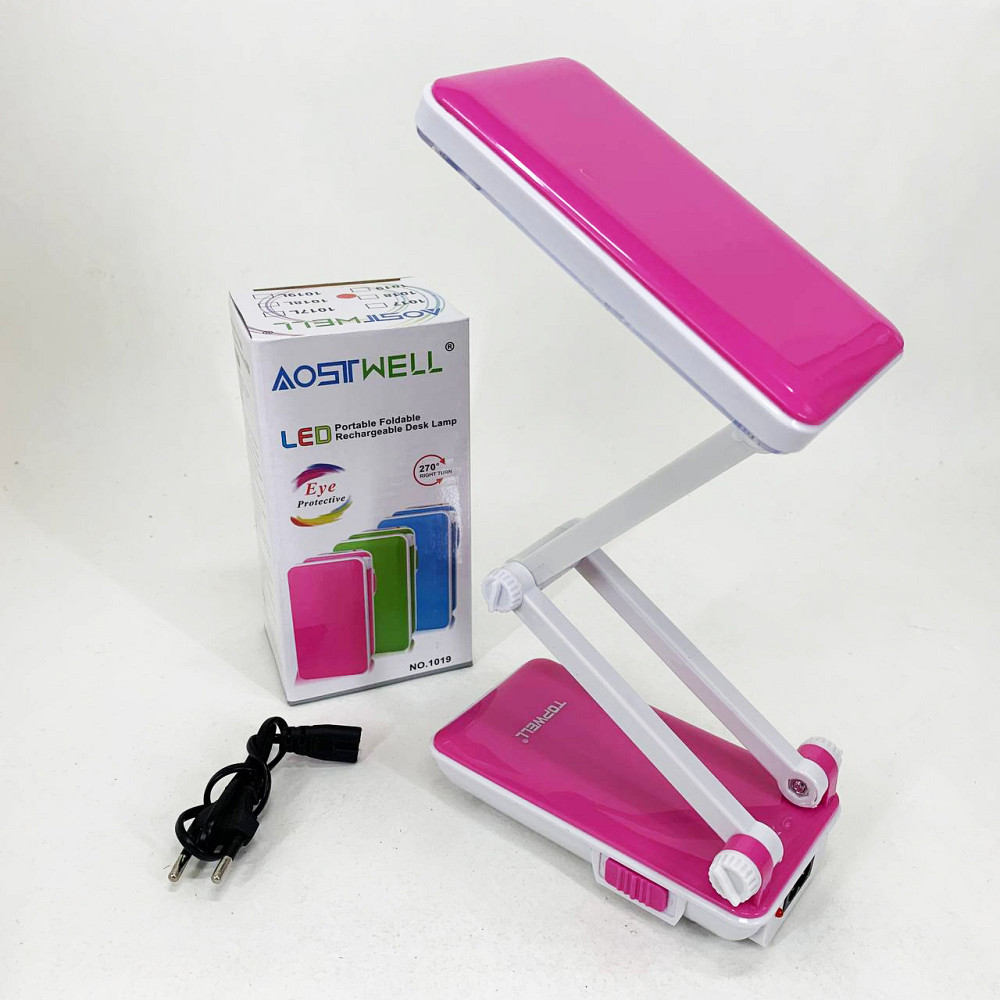 Настольная лампа Topwell 1019 Голубая аккумуляторная светодиодная регуляция уровня наклона. Цвет: красный WV-57 Львов - изображение 2