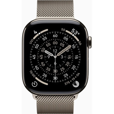 Смарт-годинник Apple Watch Series 11 GPS + Cellular 46mm Natural Titanium Case with Natural Milanese Loop - M/L (MFD04RK/A) Вінниця - фото 2