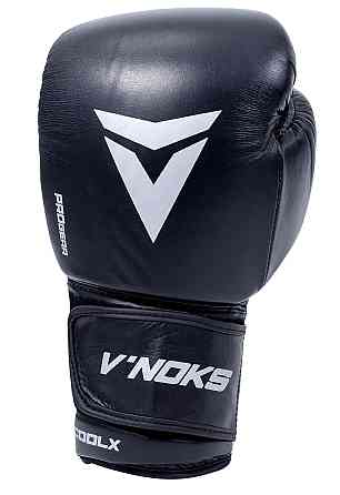 Боксерські рукавички V`Noks Futuro Tec 12 унцій (Винокс) Чорні, натуральна шкіра, преміум захист Київ