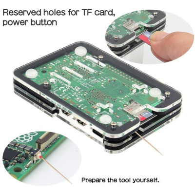 Корпус для Мікро ПК KUONGSHUN for Raspberry Pi 5 (RA797) Вінниця - фото 3