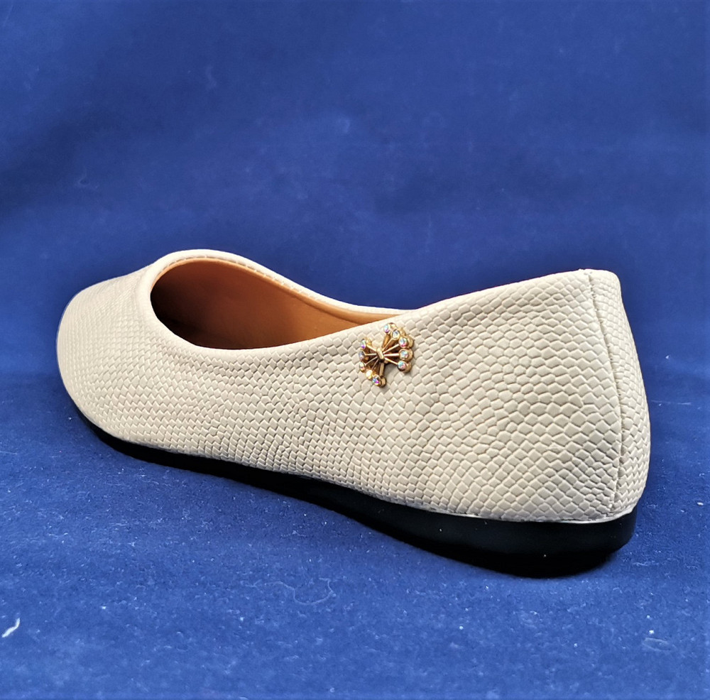 . Жіночі Балетки Бежеві Мокасини Туфлі Білі (розміри: 37,38) — 03-3 Дніпро - фото 3