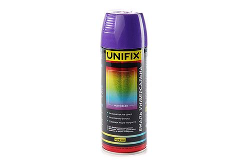 Эмаль универсальная акриловая премиум RAL 4005 Сине-сиреневый гл. 400мл UNIFIX Ровно - изображение 1