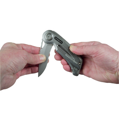 Ніж монтажний Stanley QUICKSLIDE SPORT UTILITY KNIFE складаний з двома лезами (0-10-813) Вінниця - фото 4
