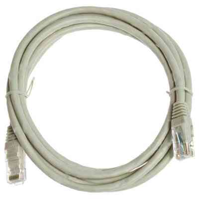 Патч-корд 2м, UTP, cat.6, CU, 24AWG, grey Kingda (KD-PAUT6200GY) Винница