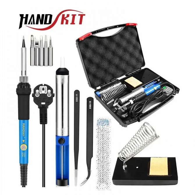 Набір HandsKit 13 предметів (паяльник з регулюванням температури + аксесуари) Полтава - фото 1