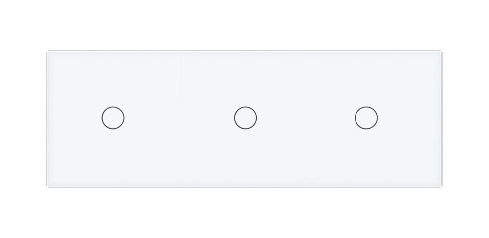 Розумний сенсорний прохідний/перехресний вимикач 3 сенсора (1-1-1) Livolo білий скло (VL-C703SZ-11) Коломия - фото 4
