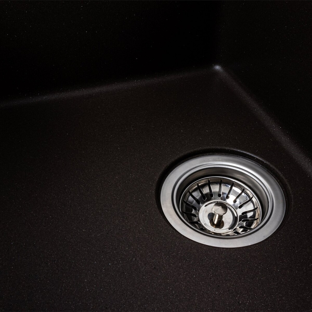 VALESO Гранітна мийка для кухні VALESO 6250 ZIRKONE матова Темна скеля Киев - изображение 3