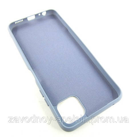 Samsung A22 5G A226 Чохол силіконовий Мікрофібра (сірий) Одеса - фото 2