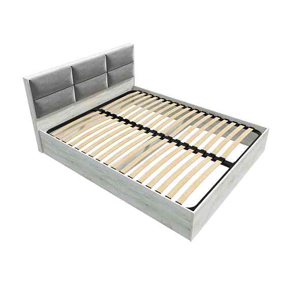 Кровать двуспальная Эверест КЛ-1400 Лайт (ламельный каркас) 140х200 см Дуб Крафт белый (DTM-071073) Львов