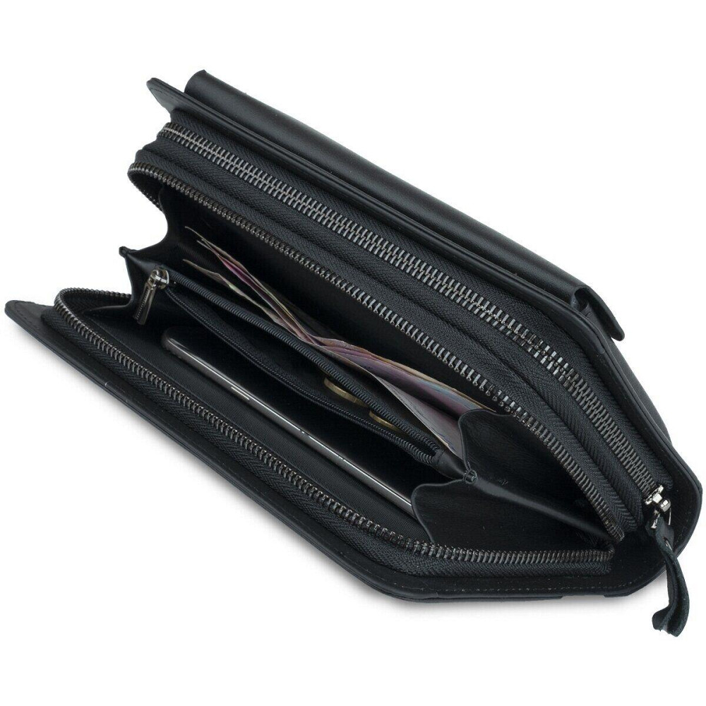 Клатч мужской из натуральной кожи Черный (Vintage) Киев - изображение 4