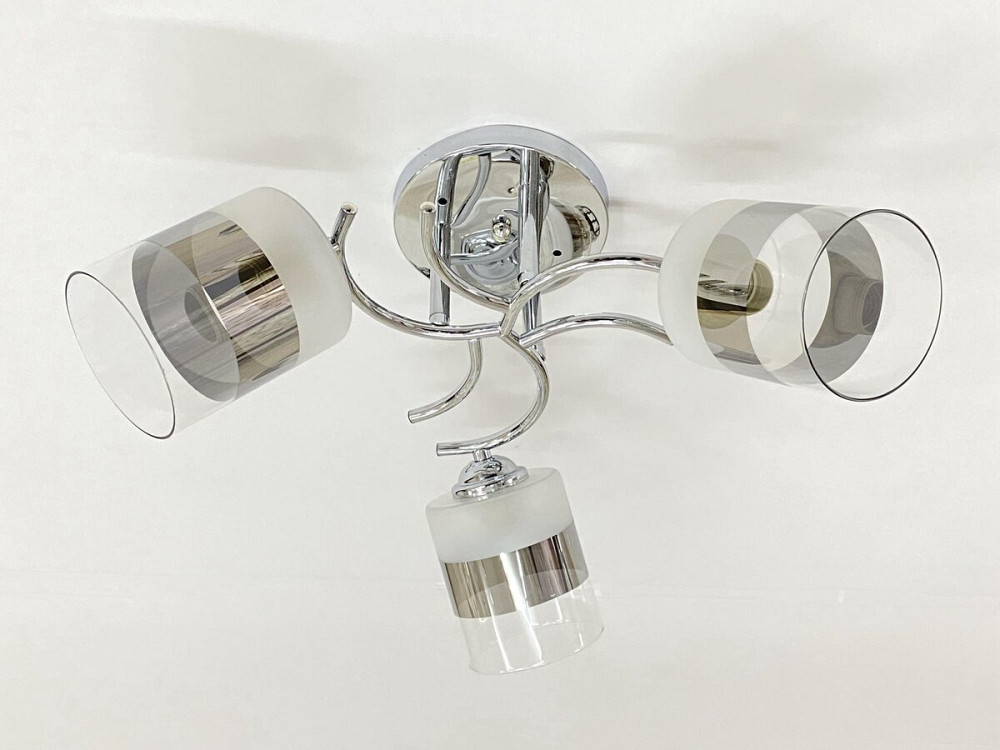 VALESO Стельова Люстра на 3 плафони VALESO 6978B/3 (Хром) Коломия - фото 1
