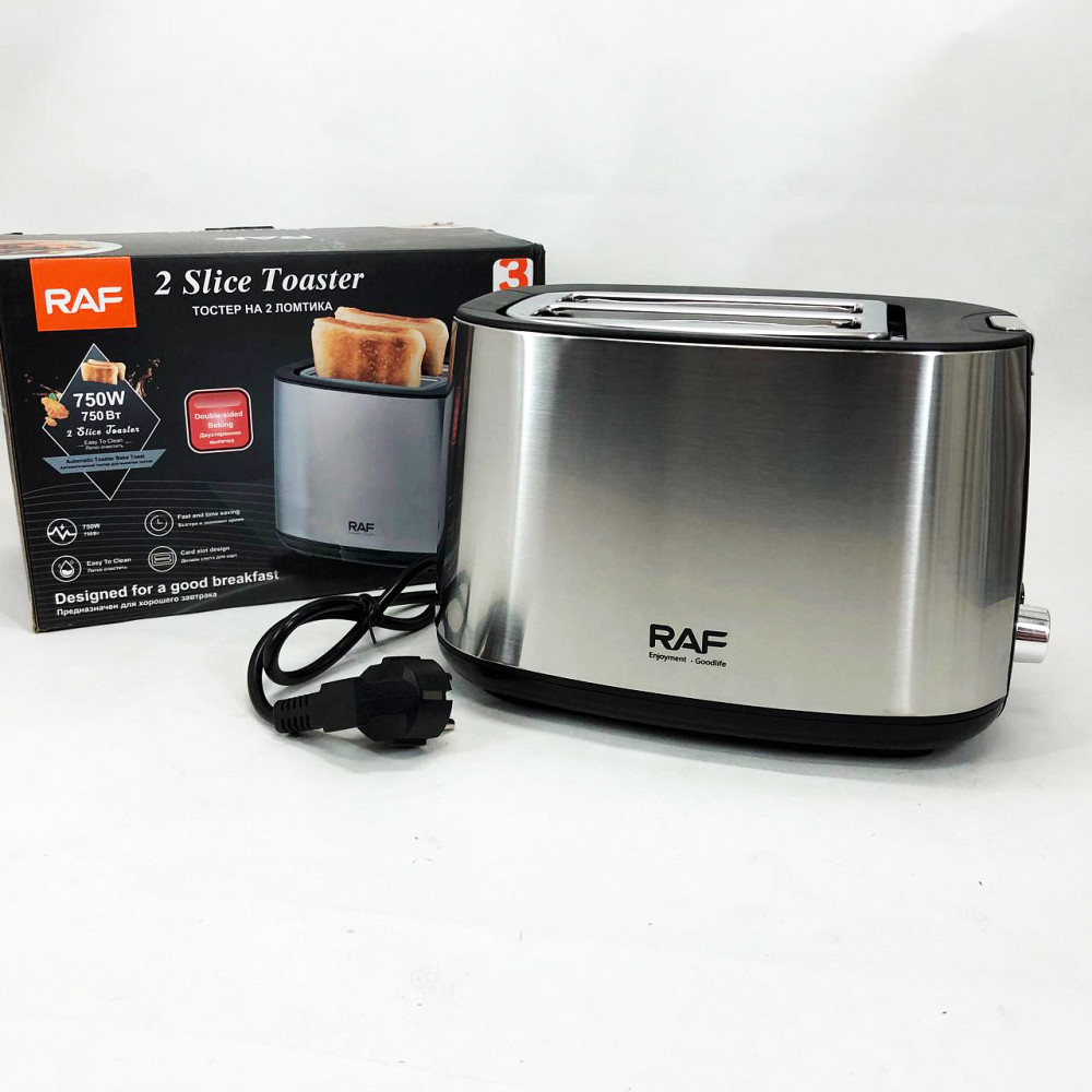 Тостеры для бутербродов RAF R.507 750 Вт, Кухонный тостер для бутербродов Тостер хлеба бытовой HD-57 Львов - изображение 7