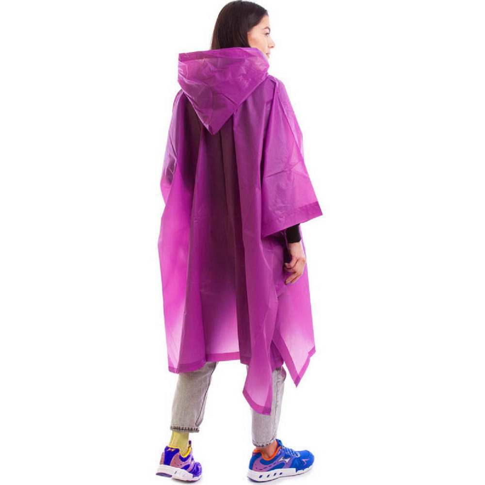 Плащ-дождевик пончо EVA на кнопках розовый Киев - изображение 3