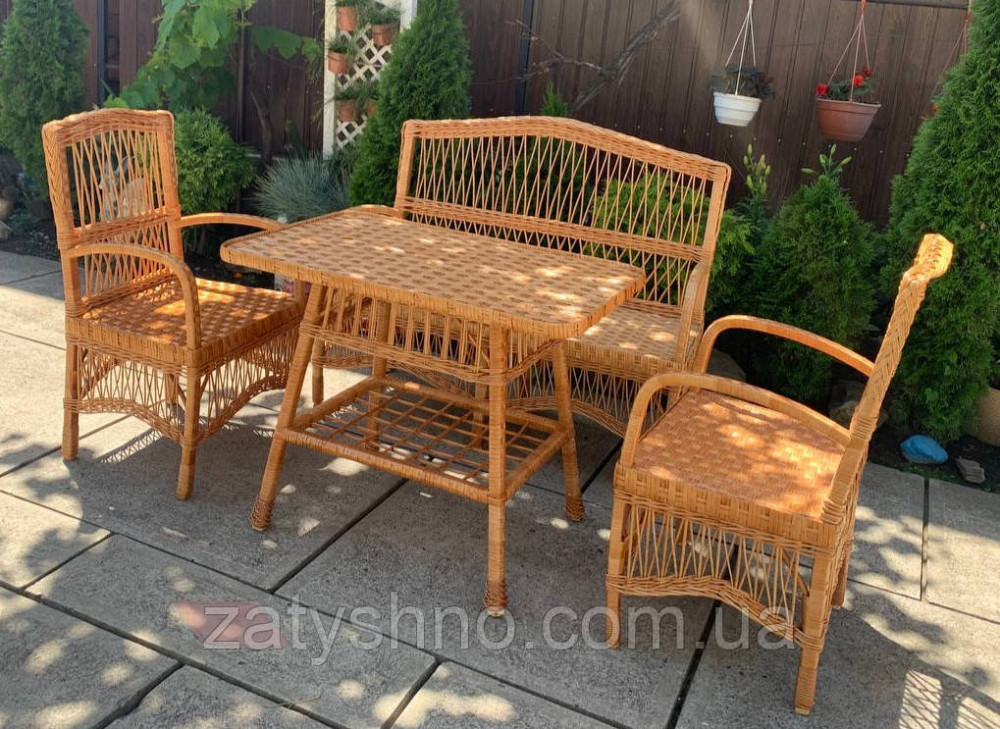 Набор з диваном плетенный из лозы Киев - изображение 1