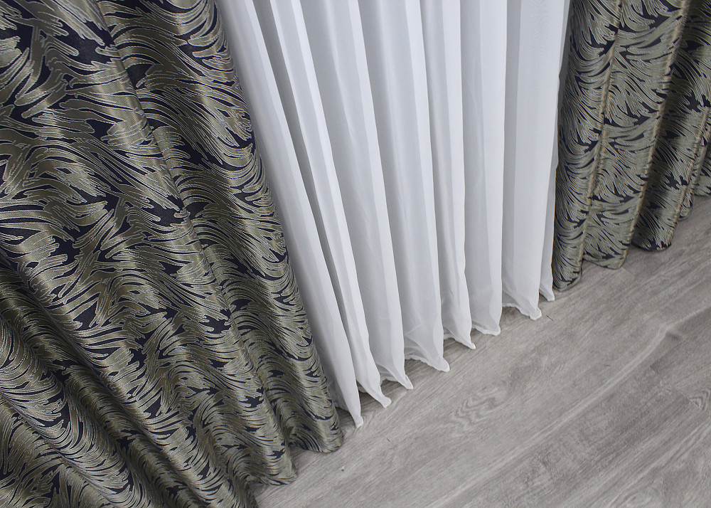 Шторная ткань жаккард 