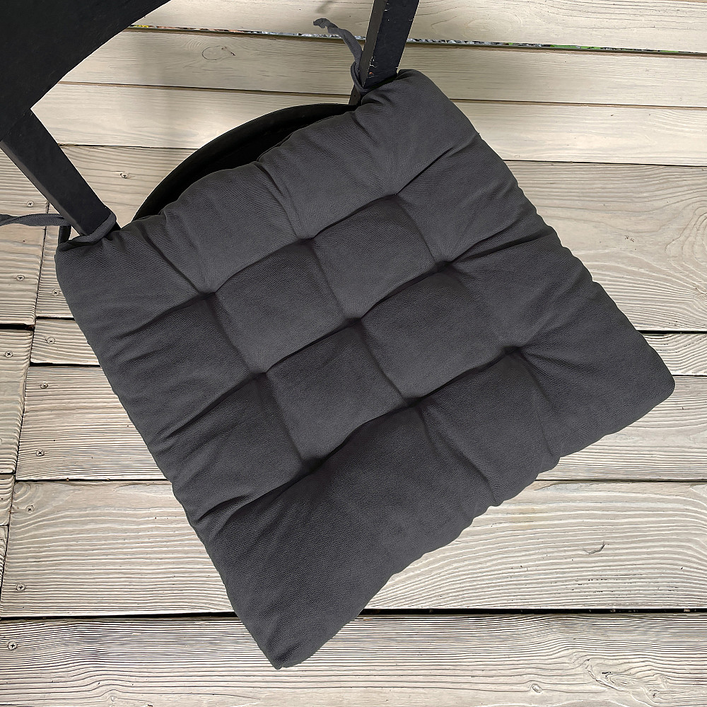 Подушка для стільців (40x40х5 см) Decorator Sparta колір темно-сірий 84-070 Київ - фото 1