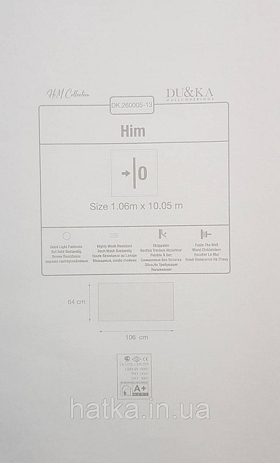 Обои виниловые на флизелине горячего тиснения DU&KA  Him 1.06х10 однотонные тонкие полоски черные с глянцем Киев - изображение 4
