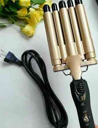 Стайлер ProGemei для великих хвиль Професійна плойка - гофре 5 хвиль. Харків