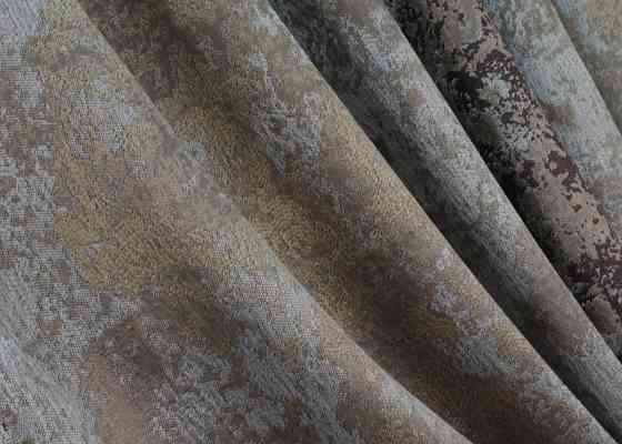 Комплект готовых штор VR-Textil Мрамор Al-7 № 1462ш Серый с венге и бежевым 150х290 см 2 шт (33-0324) Киев