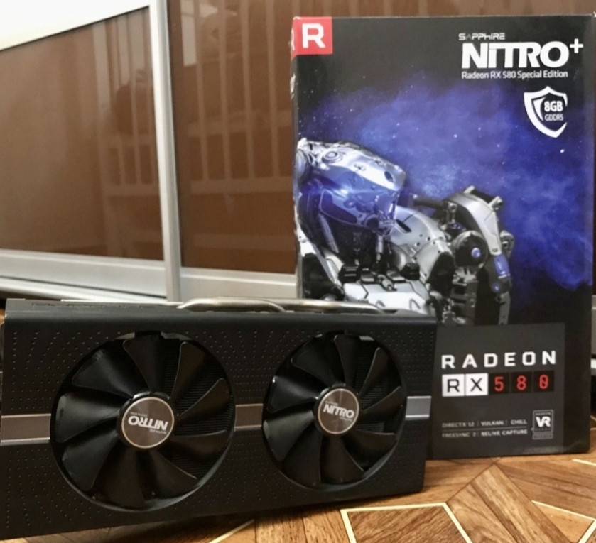 Відеокарта RX580 8Gb. Sapphire Nitro + ігрова відеокарта. Київ - фото 5