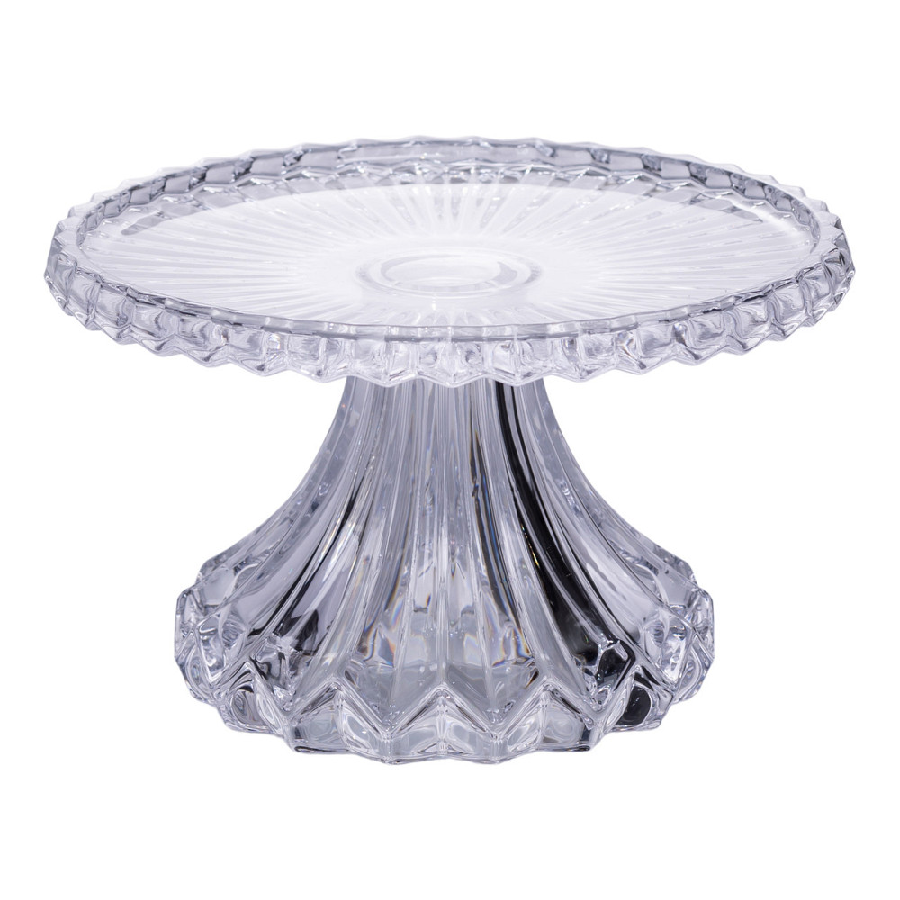 Тортівниця на ніжці Ø26 см скляна підставка для торта, капкейків, тістечок HP-19-138S Коломия - фото 2