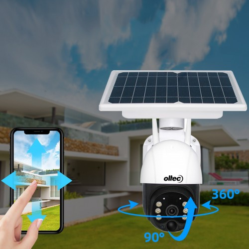 Беспроводная поворотная WiFi IP камера видеонаблюдения с солнечной панелью Oltec IPC-322SW Киев - изображение 3