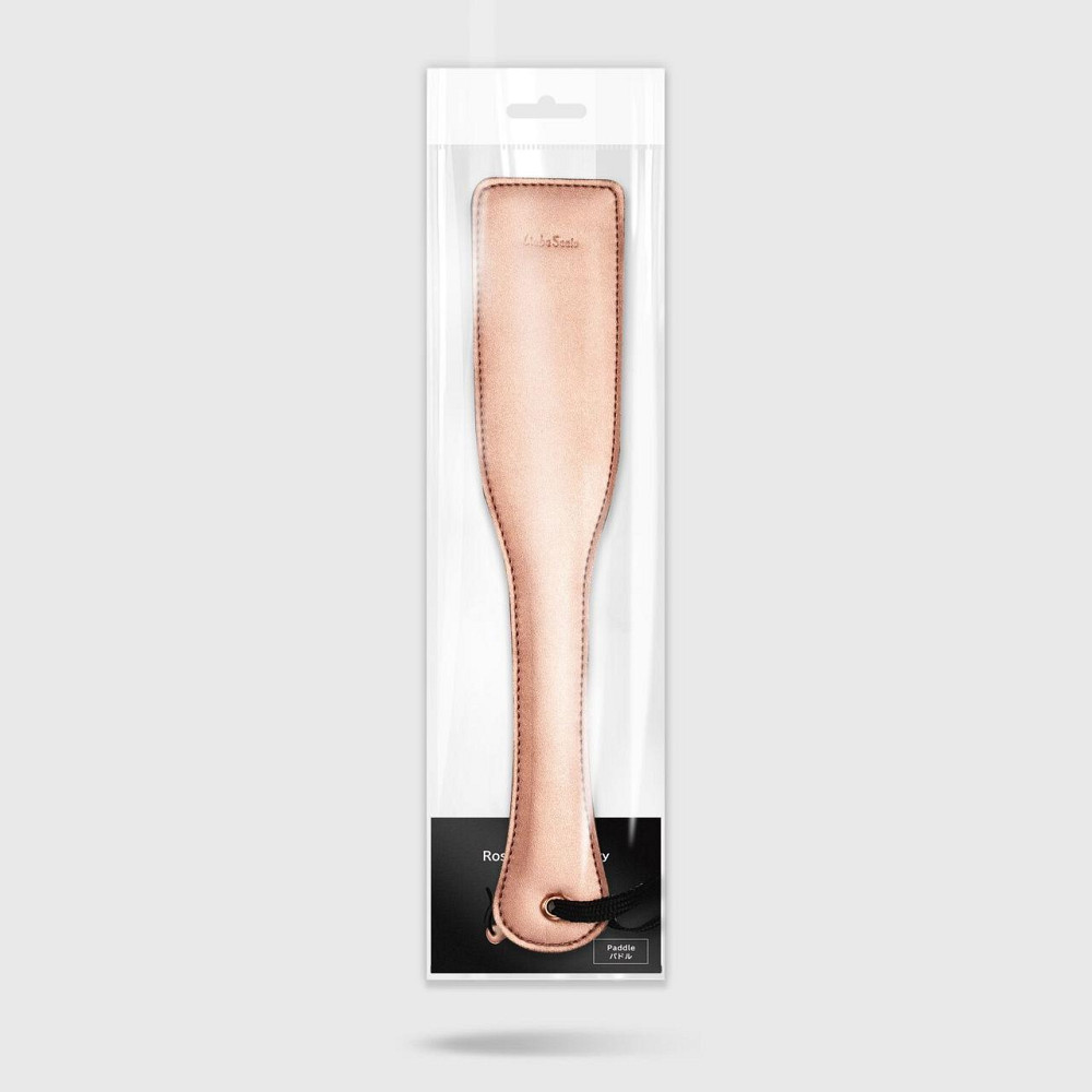Паддл Liebe Seele Rose Gold Memory Paddle, обтягнутий натуральною шкірою, рожеве золото Sex Aura Київ - фото 8